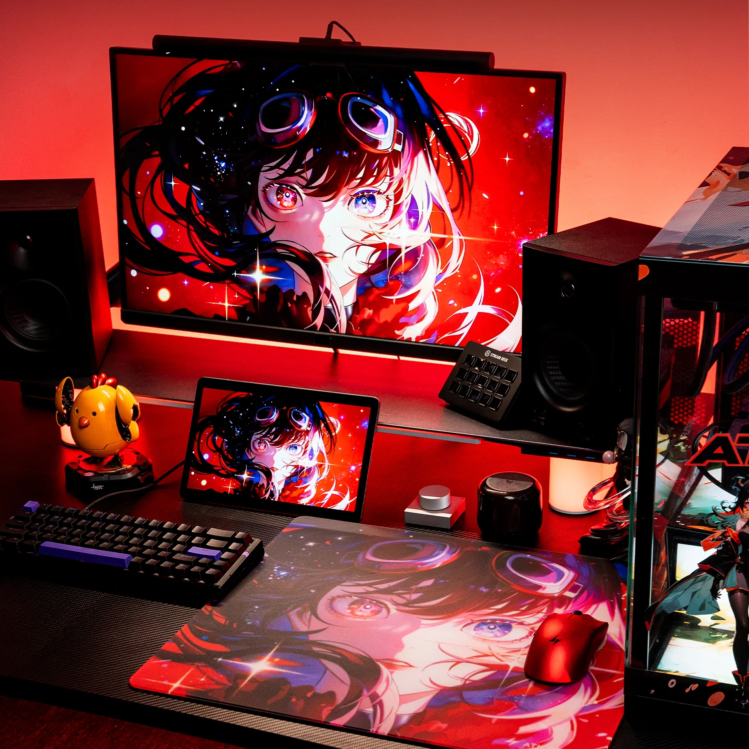 ATK Tempered Glass Mouse Pad - Crimson Limited Edition - Image 3